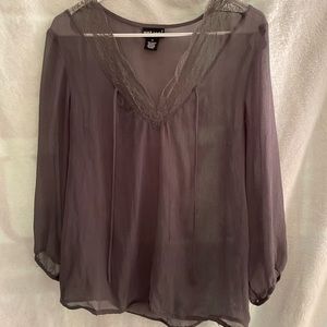 GREY blouse (see through)